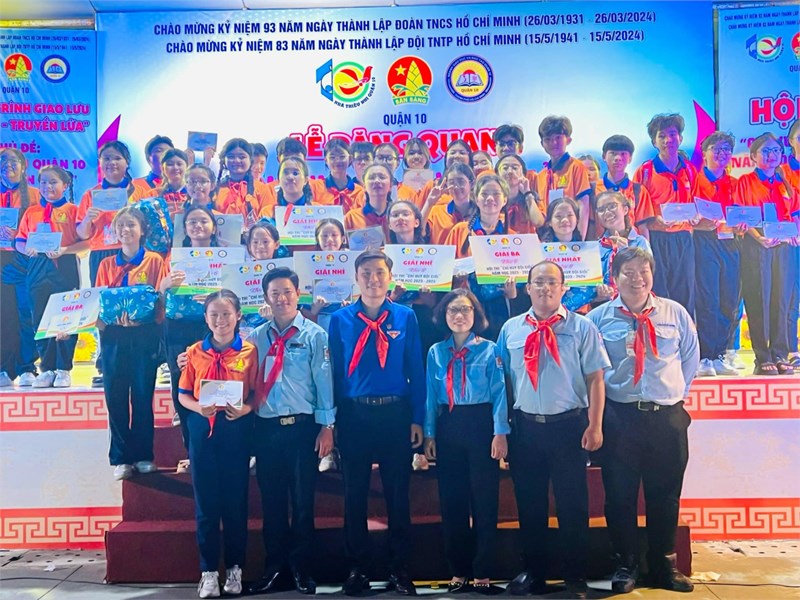 Chỉ huy đội giỏi quận 10 năm học 2023-2024