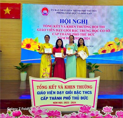 Hội nghi tuyên dương giáo viên giỏi cấp Thành phố Thủ Đức