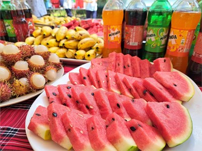 Hình ảnh buffet bán trú cuối năm 2023-2024