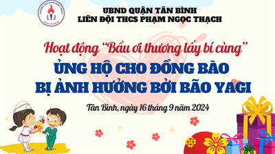 K/H Tổ chức Quyên góp cứu trợ đồng bào bị thiên tai, ảnh hưởng bởi cơn bão số 3 – Ya Gi.