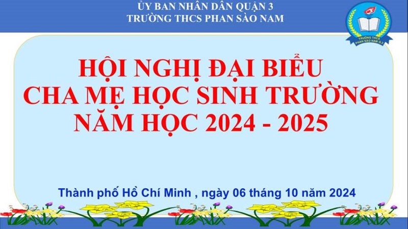 Đại hội Cha Mẹ học sinh năm học 2024 - 2025