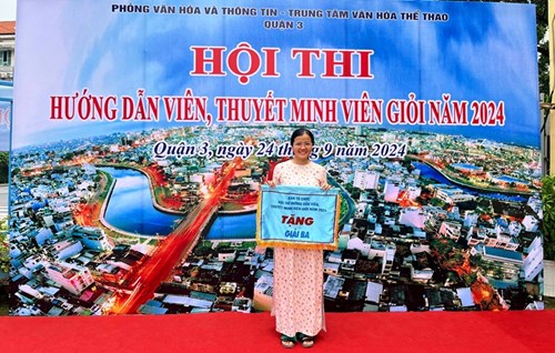 Chúc mừng Cô Nguyễn Thị Hồng Linh đạt Giải III - Hội thi Hướng dẫn viên, Thuyết minh viên giỏi năm 2024
