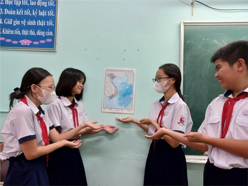 Liên đội THCS Phước Bình: Hưởng ứng Cuộc vận động  Tự hào một dải non sông 