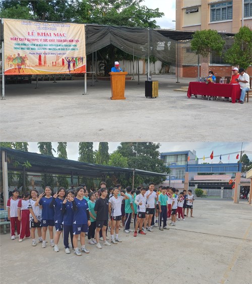 Sáng ngày 21/4/2024, UBND xã Phước Thạnh kết hợp với Trường THCS Phước Thạnh tổ chức  Ngày chạy Olympic, vì sức khỏe toàn dân -Năm 2024 