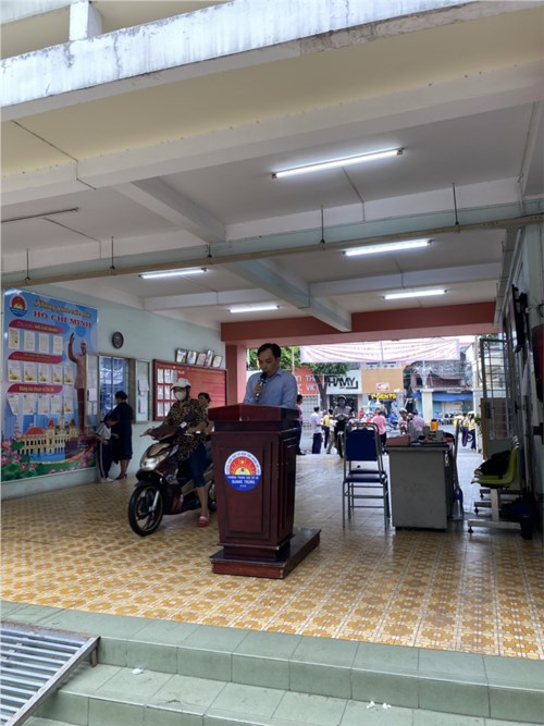 Ngày 07/5/2024, Trường THCS Quang Trung tổ chức họp CMHS để xét tốt nghiệp THCS năm học 2023 - 2024 và thi tuyển sinh vào lớp 10 năm học 2024 - 2025