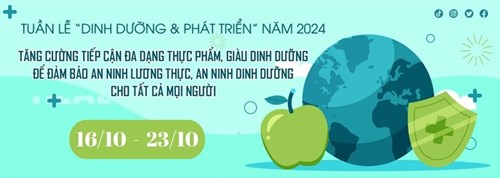 Hưởng ứng tuần lễ dinh dưỡng và phát triển năm 2024
