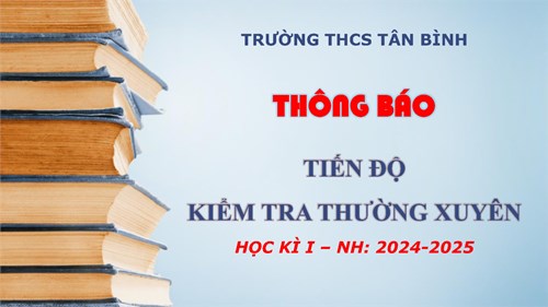 Tiến độ thực hiện kiểm tra, đánh giá thường xuyên học kì 1, NH 2024-2025