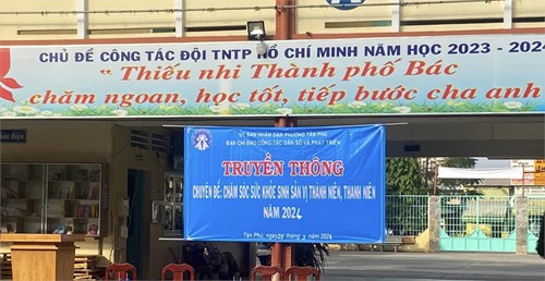 THCS Tân Phú tổ chức truyền thông chuyên đề “Chăm sóc sức khỏe sinh sản vị thành niên, thanh niên”
