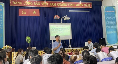 Hoạt động phối hợp Trung tâm GDNN-GDTX tư vấn, hướng nghiệp, phân luồng học sinh sau tốt nghiệp trung học cơ sở