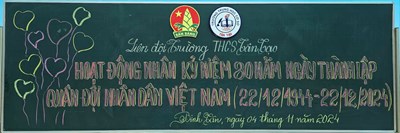 Liên đội THCS Tân Tạo kỷ niệm 80 năm ngày thành lập Quân đội nhân dân Việt Nam