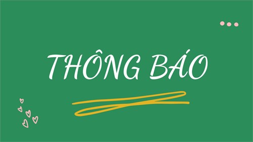 Thông báo: về sinh hoạt đầu năm học 2024 - 2025