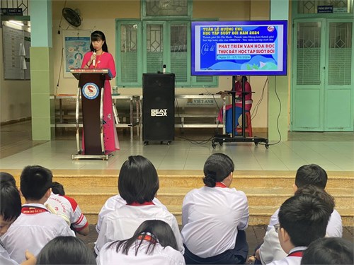 Tuần lễ hưởng ứng học tập suốt đời năm với chủ đề   phát triển văn hóa đọc thúc đẩy học tập suốt đời 