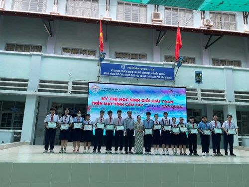 Cuộc thi học sinh giỏi giải toán trên máy tính cầm tay casio cấp quận năm học 2024- 2025