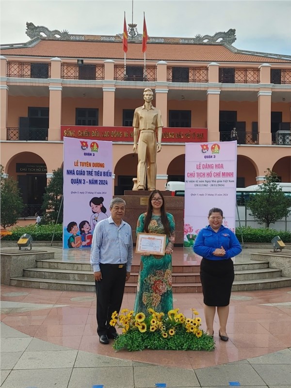 Tuyên dương nhà giáo trẻ tiêu biểu quận 3 năm 2024