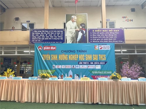 Chương trình Tuyển sinh, hướng nghiệp sau THCS. Trường THCS Thanh Đa là trường đầu tiên trong quận Bình Thạnh thực hiện tư vấn tuyển sinh cho Phụ huynh và học sinh lớp 9.