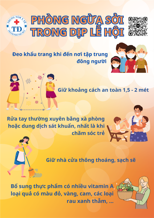 Phòng ngừa sởi trong dịp lễ hội