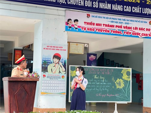 Tuyên truyền An toàn giao thông cùng em vững bước, tuyên truyền phòng chống bạo lực học đường, thuốc lá điện tử