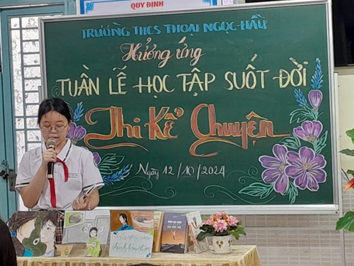 THCS Thoại Ngọc Hầu - Hội thi Kể chuyện theo sách - Hưởng ứng Tuần lễ học tập suốt đời năm 2024