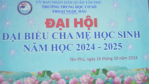 Đại hội đại biểu cha mẹ học sinh trường thcs thoại ngọc hầu - năm học 2024-2025