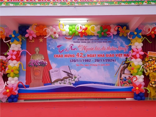 Trường THCS Thoại Ngọc Hầu tổ chức Lễ kỉ niệm ngày Nhà giáo Việt Nam 20 – 11