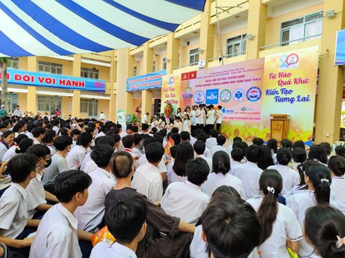 Thcs thoại ngọc hầu - ngày hội tư vấn tuyển sinh, hướng nghiệp, phân luồng học sinh sau trung học cơ sở