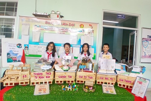 Trường thcs tô ngọc vân tham gia hội thi lớn lên cùng sách