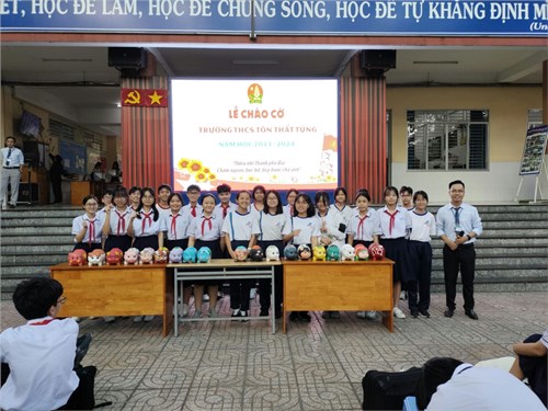 Liên Đội trường THCS Tôn Thất Tùng tổ chức hội thu heo đất lần 1, năm học 2023-2024