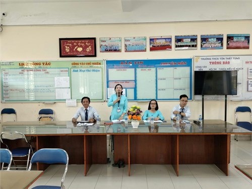 Trường THCS Tôn Thất Tùng tổ chức đối thoại với học sinh, năm học 2023-2024