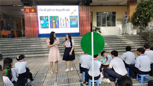 Trường THCS Tôn Thất Tùng phối hợp với trung tâm Kỹ Năng Sống Ý Tưởng Việt sinh hoạt chủ đề  Con Đường Phát Triển Bản Thân , năm học 2024-2025