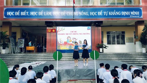Trường THCS Tôn Thất Tùng thực hiện tiết Hoạt động trải nghiệm, hướng nghiệp với chủ đề  Tìm Hiểu Truyền Thống Nhà Trường , năm học 2024-2025