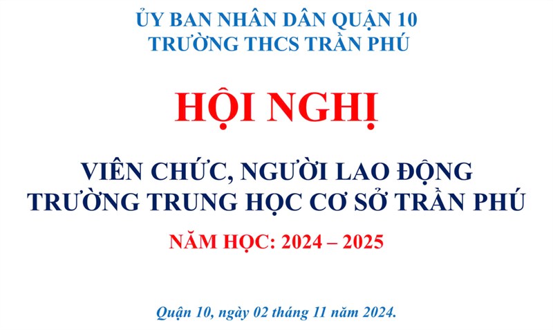 Hình ảnh Hội nghị Cán bộ, viên chức, người lao động năm học 2024-2025