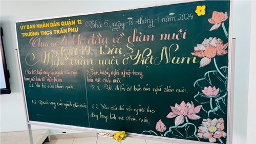 Thao giảng bộ môn Công nghệ - Năm học 2023 - 2024