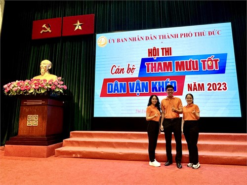 Đoàn viên tham gia Hội thi Cán bộ Tham Mưu Tốt - Dân Vận Khéo năm 2023