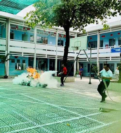 Kiểm Tra An Toàn PCCC Và Cứu Nạn, Cứu Hộ tại THCS Trần Quốc Tuấn