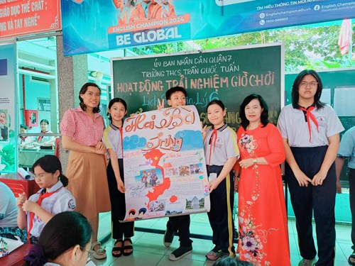 Hoạt động trải nghiệm 30 phút giờ ra chơi “Kể chuyện lịch sử bằng tranh các nhân vật lịch sử thời Bắc thuộc”