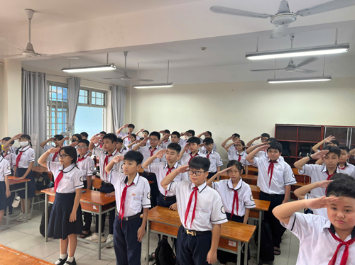 Về tổ chức Đại hội Chi đội các khối lớp buổi chiều