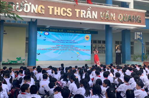 Sinh hoạt chuyên đề môn Giáo dục địa phương