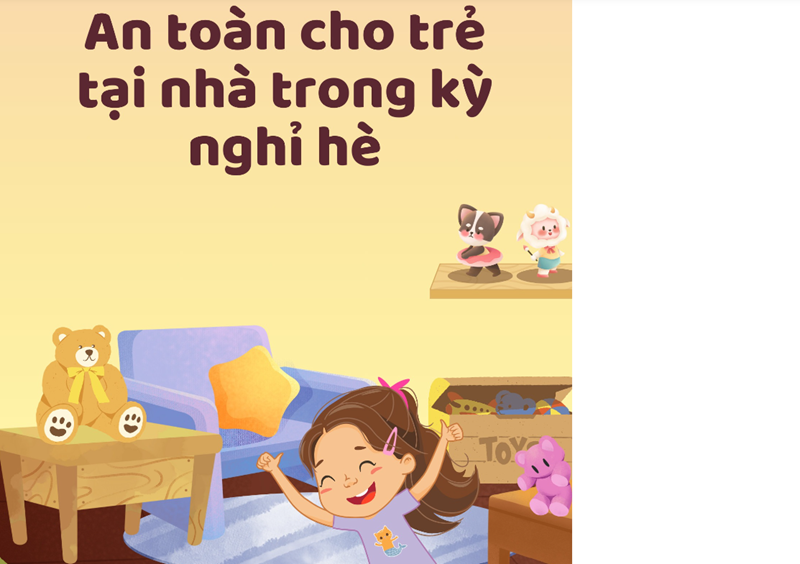 An toàn cho trẻ tại nhà trong kỳ nghỉ hè