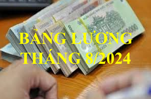 Bảng lương Tháng 8/2024