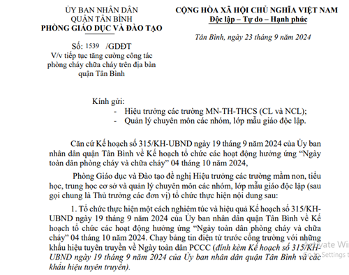 Về tăng cường công tác Phòng cháy chữa cháy