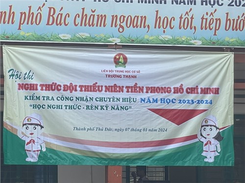 Trường thcs trường thạnh tổ chức hội thi nghi thức đội cấp trường