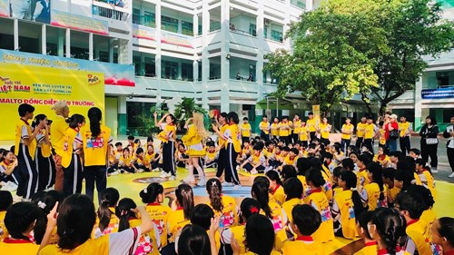 Hình ảnh sân chơi đồng diễn năm học 2023-2024