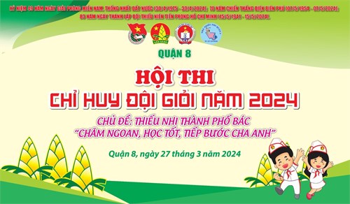 Một số hình ảnh hội thi  Chỉ huy đội giỏi năm 2024 