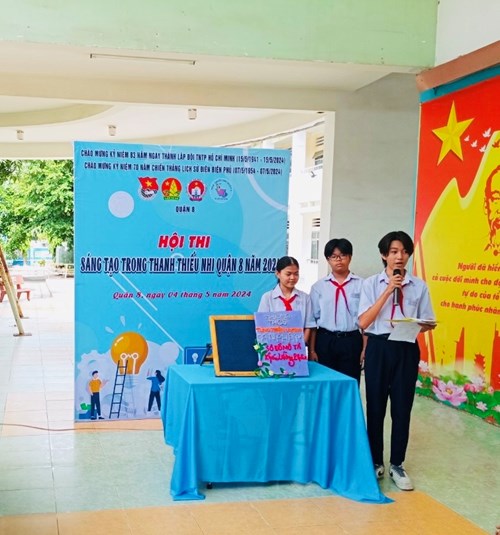 Một số hình ảnh hội thi sáng tạo trong thanh thiếu nhi quận 8 năm 2024