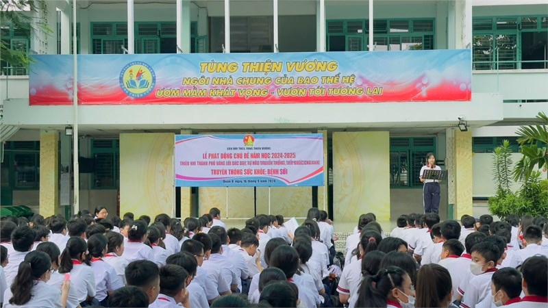 Hình ảnh lễ phát động chủ đề năm học 2024-2025