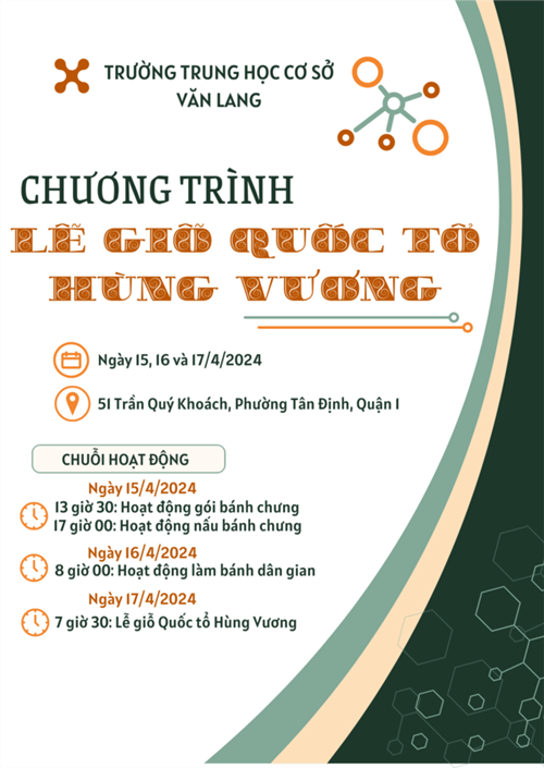 Chuỗi hoạt động Chương trình  Lễ Giỗ Quốc tổ Hùng Vương  