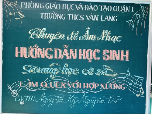 Chuyên đề môn Âm Nhạc cấp Quận