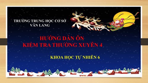Khoa học tự nhiên 6 _ Hướng dẫn ôn kiểm tra thường xuyên 4