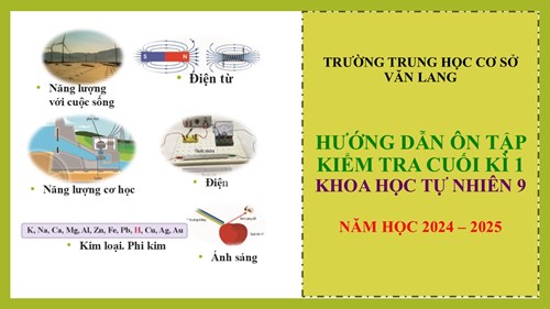 Khoa học tự nhiên 9_ Hướng dẫn ôn tập kiểm tra cuối kì 1 năm học 2024-2025