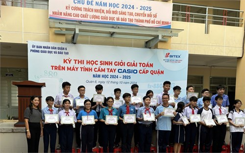 Kỳ thì học sinh giỏi giải toán trên máy tính cầm tay cấp Quận Nh 2024-2025